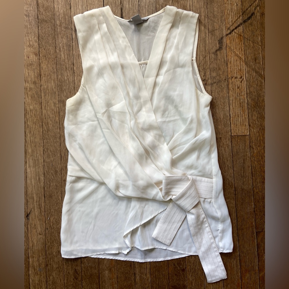 H&M faux wrap sleeveless top